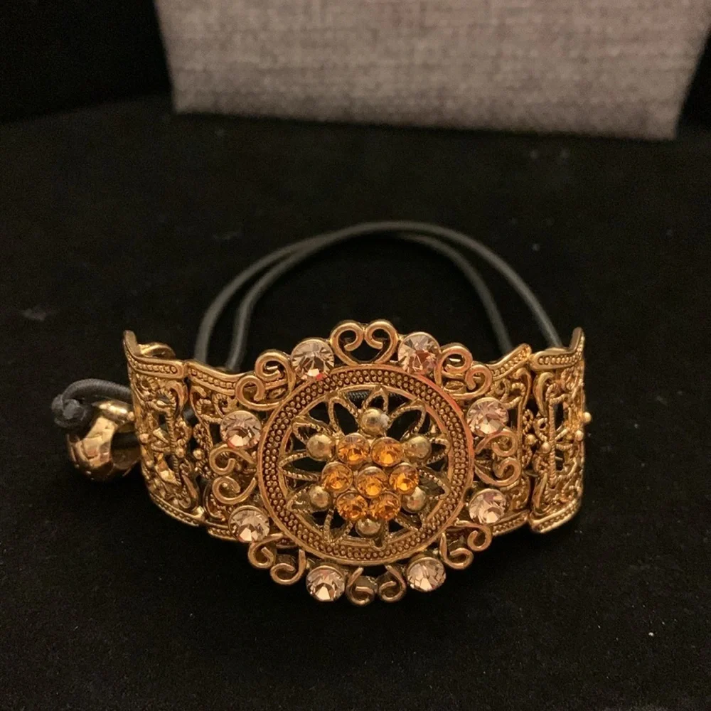 Three Beaded Hair Ties &‎ Barette